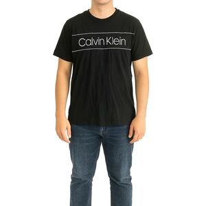 Calvin Klein Size Medium Black Logo T-Shirt.